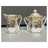 Grape Pattern Creamer / Sugar