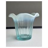 Fenton Blue Opalescent Vase