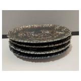 4 Fenton Carnival Plates