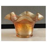 Carnival Marigold Ruffled Bowl