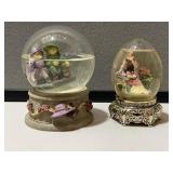 2- Vintage Snow Globes