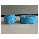 2 Lidded Dresser Jars