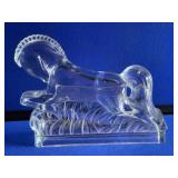 Vintage L.E. Smith Art Deco Glass Horse