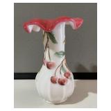 Fenton Milk Glass Vase
