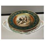 3- Decorative Plates and Westmoreland Dresser Tray