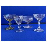 5- Assorted Stemware Glasses