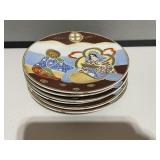 6 Oriental Plates