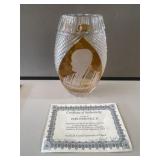 Polish John Paul II Crystal Vase