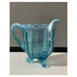 Blue Fluted Scroll Creamer