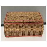 Vintage Sewing Basket & Contents