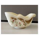 Fenton Artist Signed Art Glass Sled