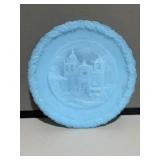 Blue Fenton Plate