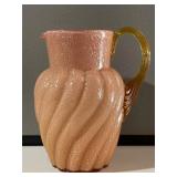 Peach Swirl Opalescent Pitcher