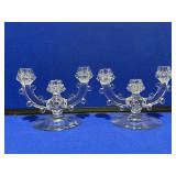 Pair of Heisey Candelabras