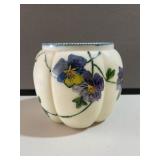 Violet Decorated Glass Jar