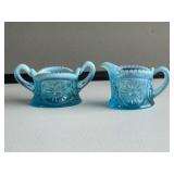 Opalescent Sugar & Creamer