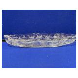 Heisey Etched Glass Celery Dish