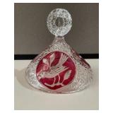 Ruby Flash Bird Decorated Lid