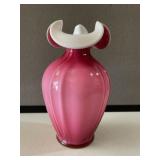 Fenton Cased Glass Vase