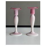 2 Burmese Candlesticks