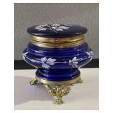 Victorian Cobalt Dresser Jar