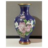 Cloisonne Floral Vase