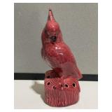 California Pottery Parakeet Flower Frog