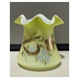 Fenton Custard Glass Vase