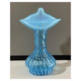 Fenton Blue Jack N Pulpit Vase