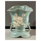 Weller Blue Cameo Vase