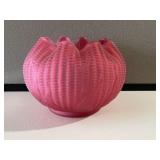 Cranberry Satin Rose Bowl