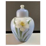 Lidded Glass Ginger Jar