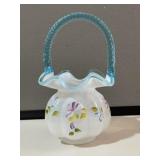 Fenton Blue Crest Basket