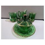Early Pattern Glass 4 Piece Table Set