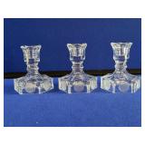 3 Fostoria Candlesticks