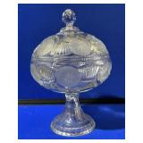 Fenton Large Lidded Compote