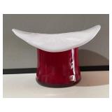 Fenton Red Glass Hat