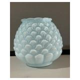 Fenton Blue Artichoke Vase