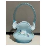 Fenton Powder Blue Basket