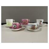 5 Sets of Miniature Cups & Saucers