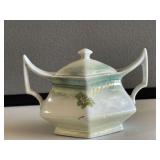 German Floral Sugar Bowl