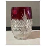 Ruby Red Over Clear Spooner