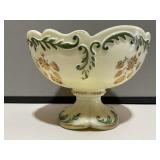 Northwood Uranium Glass Pedestal Bowl