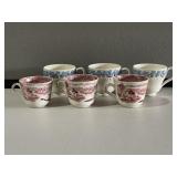 3- Childs Teacups & 3- Wedgwood Demitasse Cups