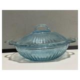 Blue Mayflower Covered Bowl