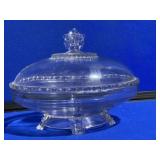 Early Pattern Glass Covered Dish