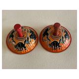 2 Vintage Halloween Noisemakers