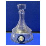 Ships Stoppered Decanter w/ Medallion