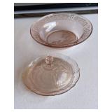 3 Pink Depression Pieces