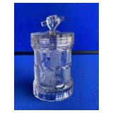 Early Pattern Glass Jam Jar